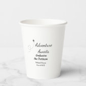 Erlebnis erwartet Abschluss geben Namen Schule Jah Pappbecher (Rückseite)