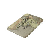 Erlebnis erwartet Alte Weltkarte Badematte (Schrägansicht)