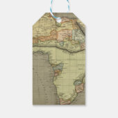 Erlebnis erwartet Alte Weltkarte Geschenkanhänger (Rückseite)