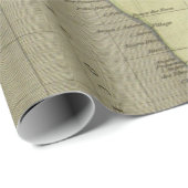 Erlebnis erwartet Alte Weltkarte Geschenkpapier (Rolleneckpunkt)