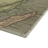 Erlebnis erwartet Alte Weltkarte Schneidebrett (Ecke)