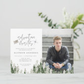 Erlebnis erwartet Ankündigung von Abschluss Foto (Stehend Vorderseite)