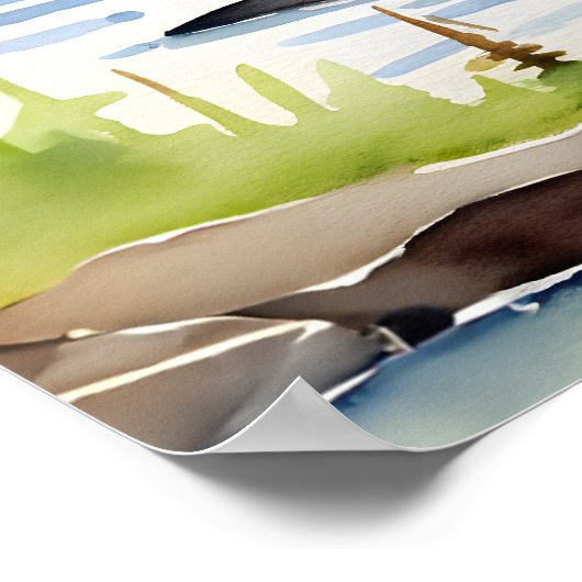 Erlebnis erwartet Baby-Cam Babydusche Begrüßungsze Poster (Ecke)