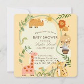 Erlebnis erwartet Baby Dusche abgerundete Fläche Einladung (Vorderseite)