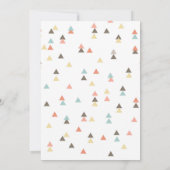 Erlebnis erwartet Baby Dusche Einladung (Rückseite)