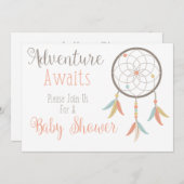 Erlebnis erwartet Baby Dusche Einladung (Vorne/Hinten)