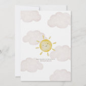 Erlebnis erwartet Baby Dusche Einladung (Rückseite)