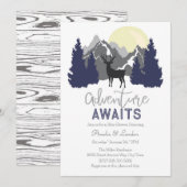 Erlebnis erwartet Baby Dusche Einladung (Vorne/Hinten)