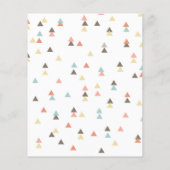 Erlebnis erwartet Baby Dusche Einladung Flyer (Hinten)