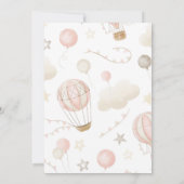 Erlebnis erwartet Baby Dusche Einladung für MIRL (Rückseite)