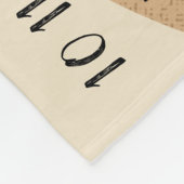 Erlebnis erwartet Baby Milestone Blanket Bär Fleecedecke (Ecke)