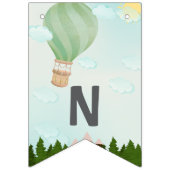 Erlebnis erwartet Baby Shower|Individuelle Name & Wimpelkette (Zweite Fahne)