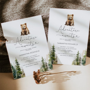 Erlebnis erwartet Babydusche Einladung