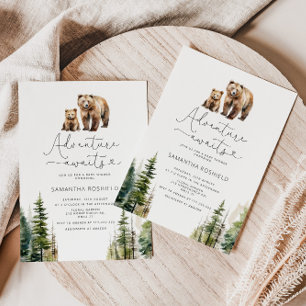 Erlebnis erwartet Babydusche Einladung