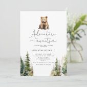 Erlebnis erwartet Babydusche Einladung (Stehend Vorderseite)