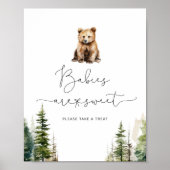 Erlebnis erwartet Bär Babys sind süßes Poster (Vorne)