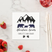 Erlebnis erwartet Bears Baby Dusche Napkins Serviette (Beispiel)