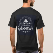 Erlebnis erwartet: Black Adventure Text T - Shirt (Rückseite)