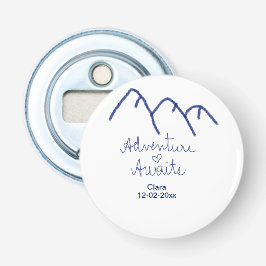 Erlebnis erwartet blaues Gebirgsherz Name Flaschenöffner