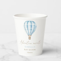 Erlebnis erwartet Blue Hot Air Ballon Baby Dusche