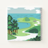 Erlebnis erwartet Braun Bären Landschaft Babydusch Notizblock (Rückseite)