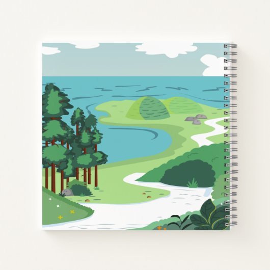 Erlebnis erwartet Braun Bären Landschaft Babydusch Notizblock (Rückseite)