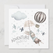 Erlebnis erwartet Bunny Birthday Einladung (Vorderseite)