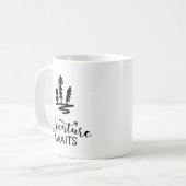 Erlebnis erwartet Camping Forest Kaffeetasse (Vorderseite Links)