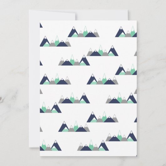 Erlebnis erwartet die Einladung zur Babydusche (Rückseite)