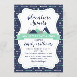 Erlebnis erwartet die Einladung zur Babydusche