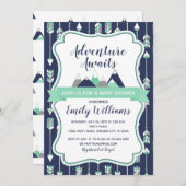 Erlebnis erwartet die Einladung zur Babydusche (Vorne/Hinten)