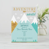 Erlebnis erwartet Einladung zur Mountain Baby Dusc (Stehend Vorderseite)