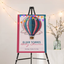 Erlebnis erwartet festliche Blue Pink Baby Dusche