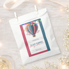 Erlebnis erwartet festliche Blue Pink Baby Dusche Geschenktütchen