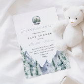 Erlebnis erwartet Forest Baby Shower Einladung