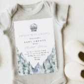 Erlebnis erwartet Forest Baby Shower Einladung