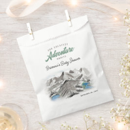 Erlebnis erwartet Forest Baby Shower Mountains Geschenktütchen