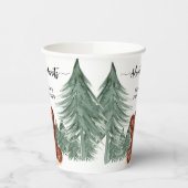 Erlebnis erwartet Forest Woodland Babydusche Pappbecher (Links)