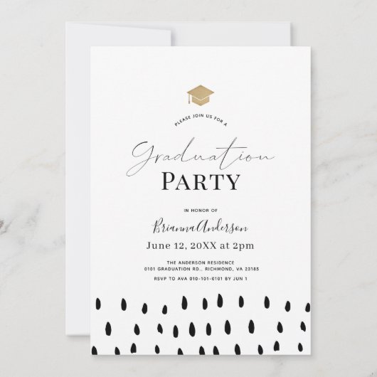 Erlebnis erwartet Foto Abschluss Einladung (Rückseite)