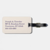 Erlebnis erwartet Fotograf Reisen Vintag Custom Gepäckanhänger (Rückseite horizontal)