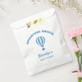 Erlebnis erwartet Fun Trendy Baby Dusche Blau Weiß Geschenktütchen (Versiegelt)