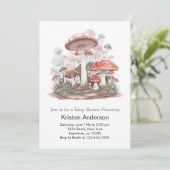 Erlebnis erwartet Girl Baby Shower Einladung (Stehend Vorderseite)