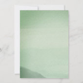 Erlebnis erwartet grünes Ruhestand des Pine Tree F Einladung (Rückseite)