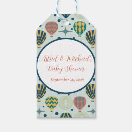 Erlebnis erwartet Hot Air Ballon Sage Baby Dusche Geschenkanhänger