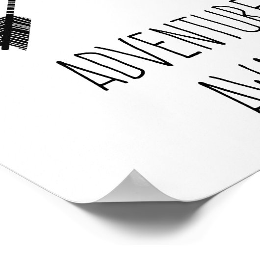 Erlebnis erwartet Inspiration Poster (Ecke)