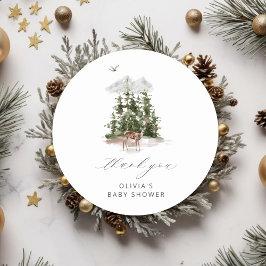 Erlebnis erwartet Liebe Baby Dusche Vielen Dank Runder Aufkleber