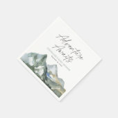 Erlebnis erwartet Mountain Boy Baby Shower Serviette (Ecke)