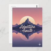 Erlebnis erwartet Natur Postkarte (Vorne/Hinten)