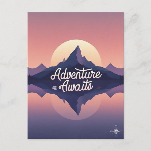 Erlebnis erwartet Natur Postkarte (Vorderseite)