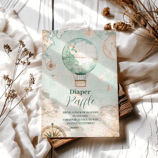 Erlebnis erwartet neutrales Diapper-Raffle für die Begleitkarte